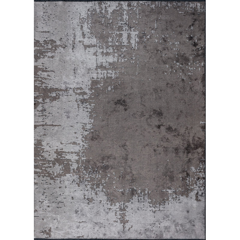 Rapture Gray Abstract Luxury Area Rug, Rectangle 7'10" x 9'10"