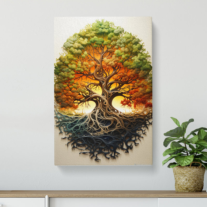Tree Informel - Wrapped Canvas, 60cm H x 40cm W x 3cm D