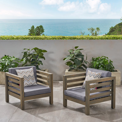 Fauteuil de patio extérieur avec coussins
