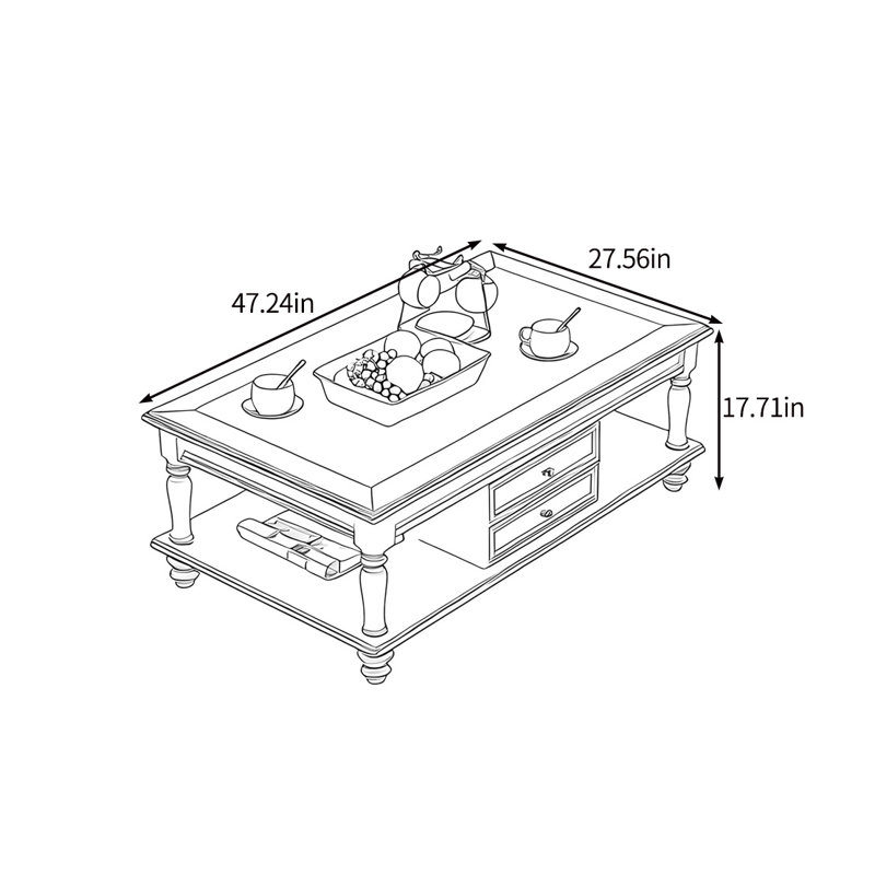 Table basse rétro et durable