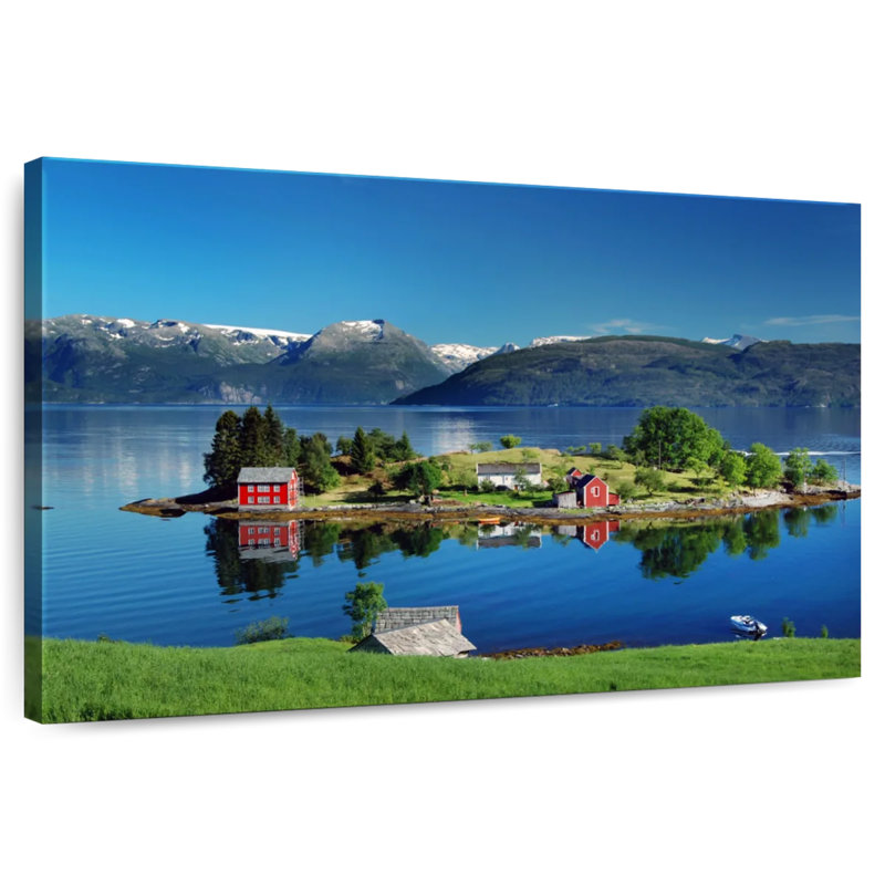 Hardangerfjord Island, 34" H x 51" W