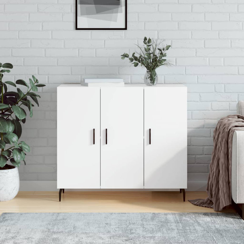 Lincolnia 3 - Door Rectangle Accent Cabinet, White
