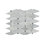 Carrara White Geometric 11 in. x 12 in. Polished Marble Mosaic Floor and Wall Tile