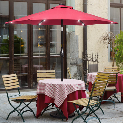 Parasol de marché éclairé 90 po Kanila