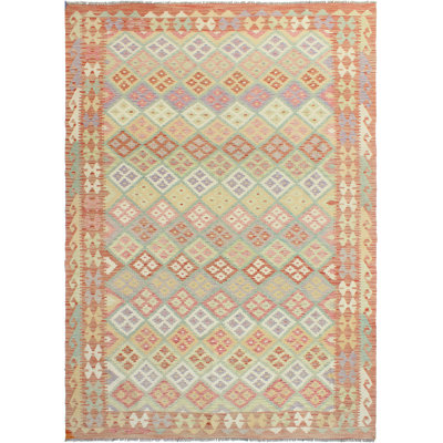 Sun Faded Flatweave Nazan Rust Rug