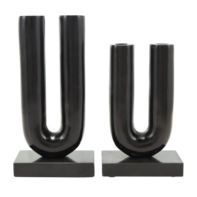 Newfields 11'' H Aluminum Tabletop Candlestick