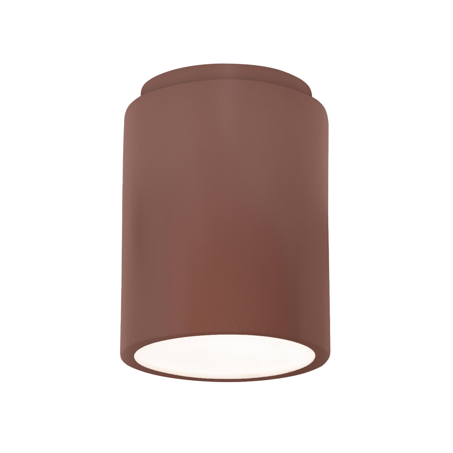 Sumatra Single Light Ceramic Flush Mount, Canyon Clay, Incandescent (Not Included)