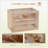 2-Level Wooden Hamster Cage With Openable Top, Front Door, Shelf, And Ladder For Small Animals