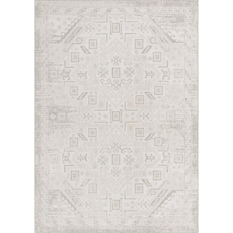Outdoor Chand Area Rug Beige Color, Rectangle 10' x 14'
