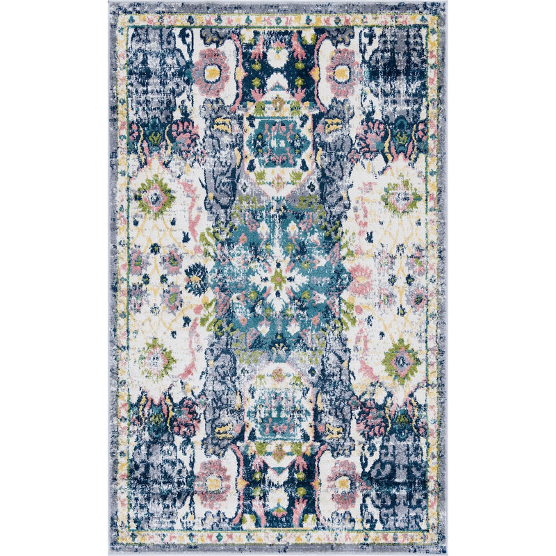 Endel Abstract Indoor Rug, Rectangle 5' x 8'