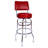 Retro Home Double Ring Upholstered Swivel Bar Stool with Back-10955876