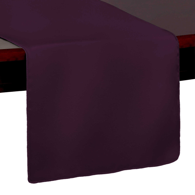 Table Runner, 108" x 14", 1, Aubergine Eggplant Purple
