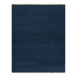 Rug & Kilim’S Contemporary Solid Dhurrie Rug In Indigo Tones