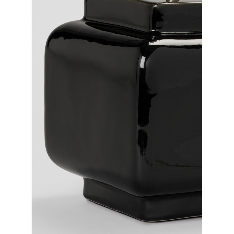 Ceramic Table Lamp, Black