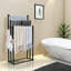 Porte-serviettes de plancher vertical pour salle de bain en métal non perforé