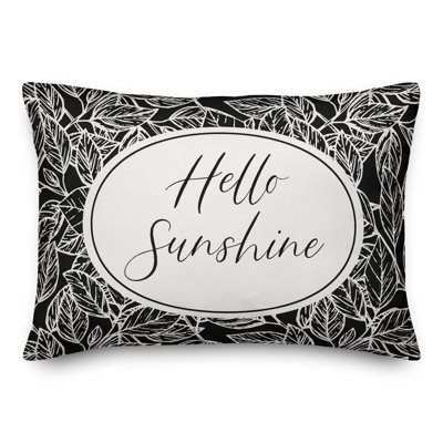 Housse de coussin rectangulaire d'extérieur Hello Sunshine