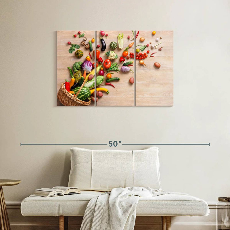 Yarlin Fresh Vegetables, 24" H x 38" W