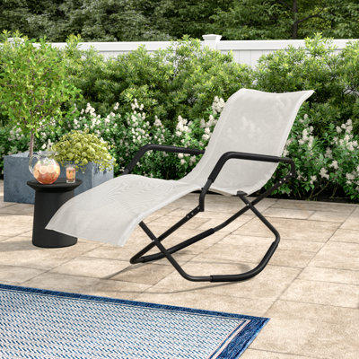 Hepp Outdoor Rocking Metal Chair by Freeport Park