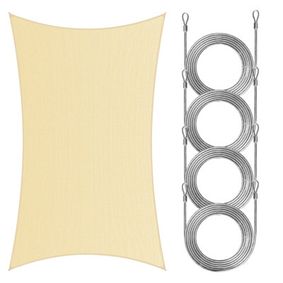 Royal Shade Rectangle Pro Ring Shade Sail With Rope