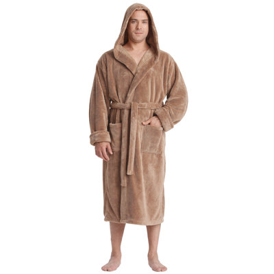 Peignoir en molleton pour cheville avec poches et capuche