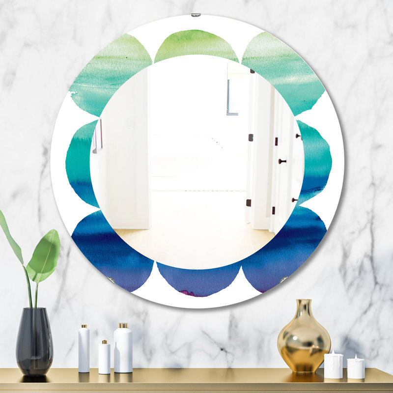 Miroir mural circulaire, H 31,5 po x l po