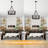 Liahona 5 - Light 19.69" Industrial Geometric Drum Chandelie-527110009