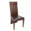 19'' H Genuine Leather Upholstered Side Chair