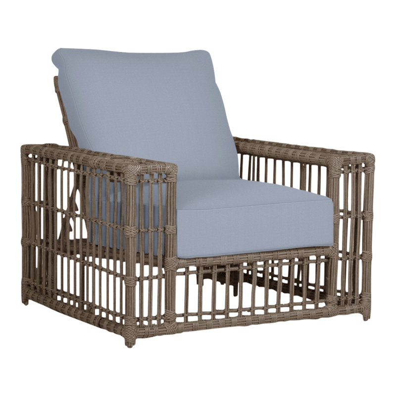 Fauteuil inclinable Newport, Pas de soudure, Chambray tonnelle, Toile de jute Newport # 66