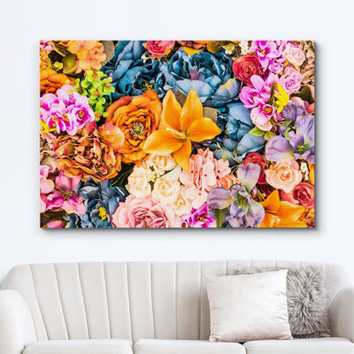 Flower Blossom " Rainbow Neon Desert Succulent Flowers Floral Photography Botanical Zen Rustic Colourful Decor "