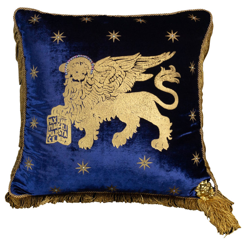 Venice San Marco Velvet Square Pillow Cover