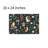 Forest Animal Pattern Bath Mat, 16 X 24 Inches