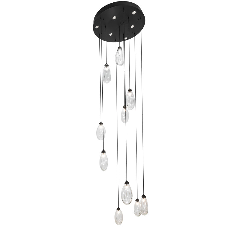 40" Wide Celine 10 Light Cascading Pendant