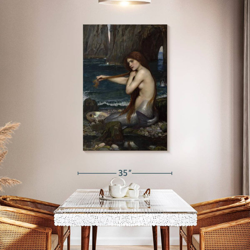 Une sirène, H 48 po x l 32 po