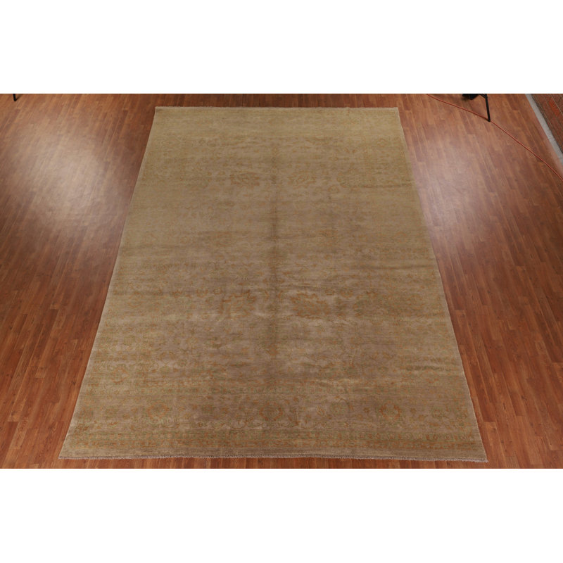 Vegetable Dye Oushak Turkish Large Rug 10x14