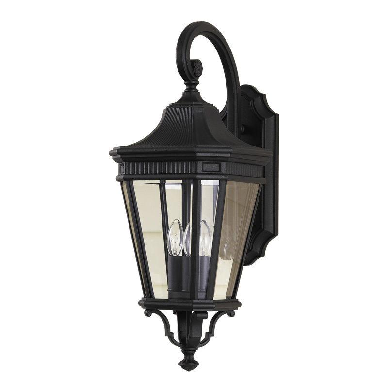 Cotswold Lane Medium Lantern from Generation Lighting , Black, Incandescent