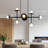 8-Light Nodes Linear Chandelier In Santi Black-1236006873