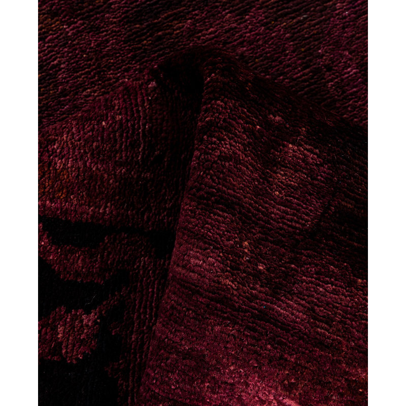 Overdyed One-of-a-Kind 3' 1" X 10' 1" Hand Knotted Area Rug
