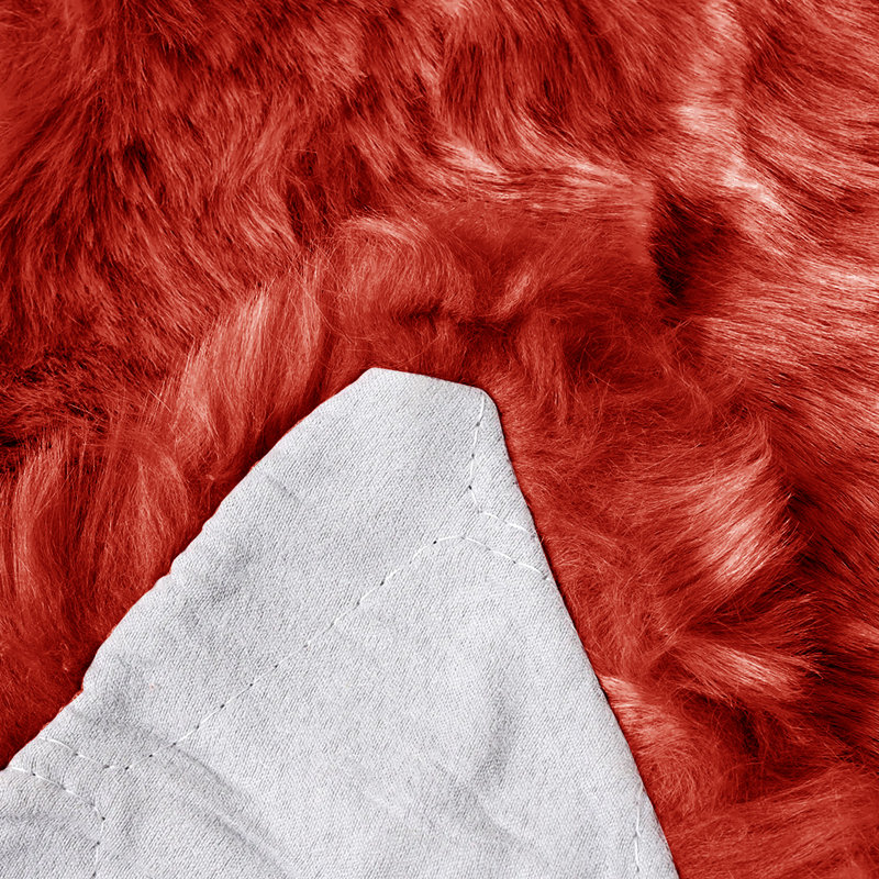 Hadeya Solid Colour Shag 60cm X 110cm Area Rug