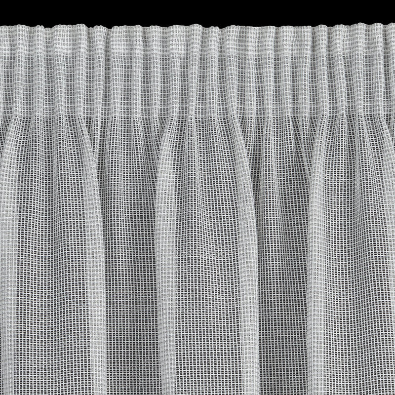 Kim Sheer Curtain Single Panel, Grey/Brown/Blue