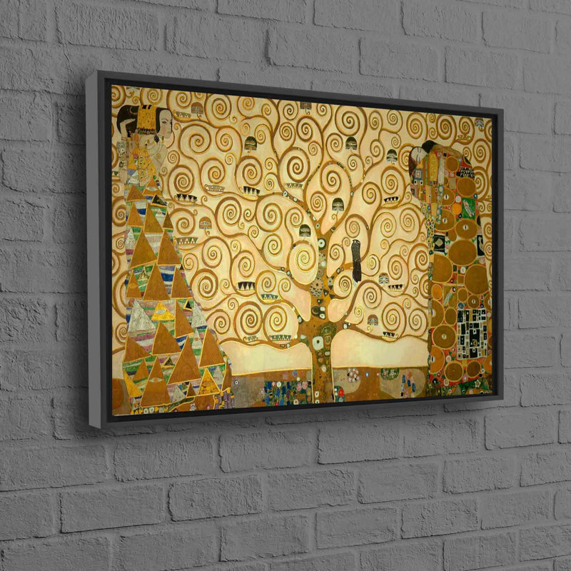 Print on Canvas, Framed Print without Mat, 80 cm H x 110 cm W, Black