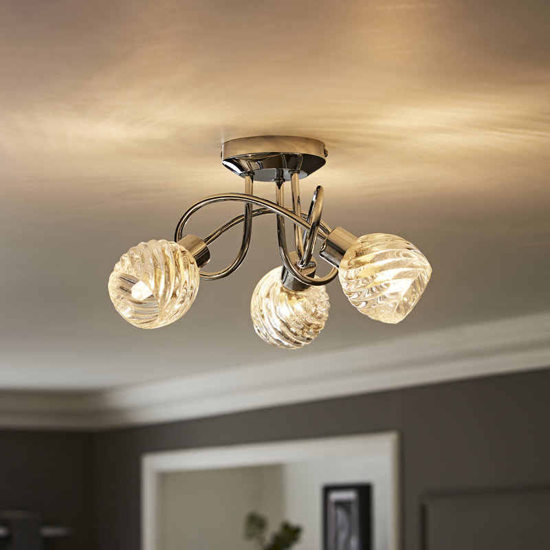 Donelson Glass Semi Flush Mount