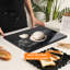 Planche à découper en marbre noir Adolif pour cuisine, 12 x 16 po-130983079-130983082