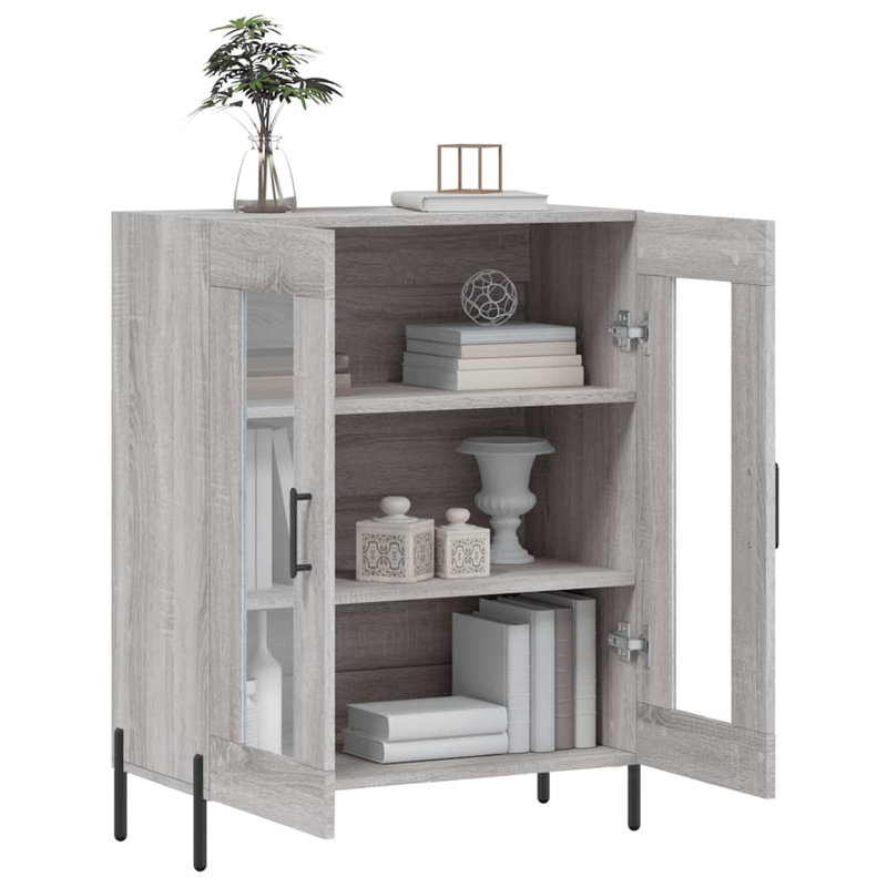 Stonefort Display Cabinet, Grey Sonoma