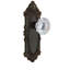 Grandeur Grande Victorian Plate Single Dummy with Fontainebleau Crystal Door Knob-1630184668
