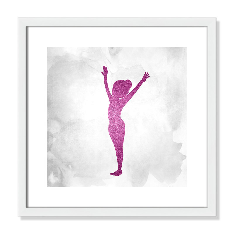 Gymnastique 2, H 17 po x l 17 po x P 1,19 po, Encadré de boîte argent