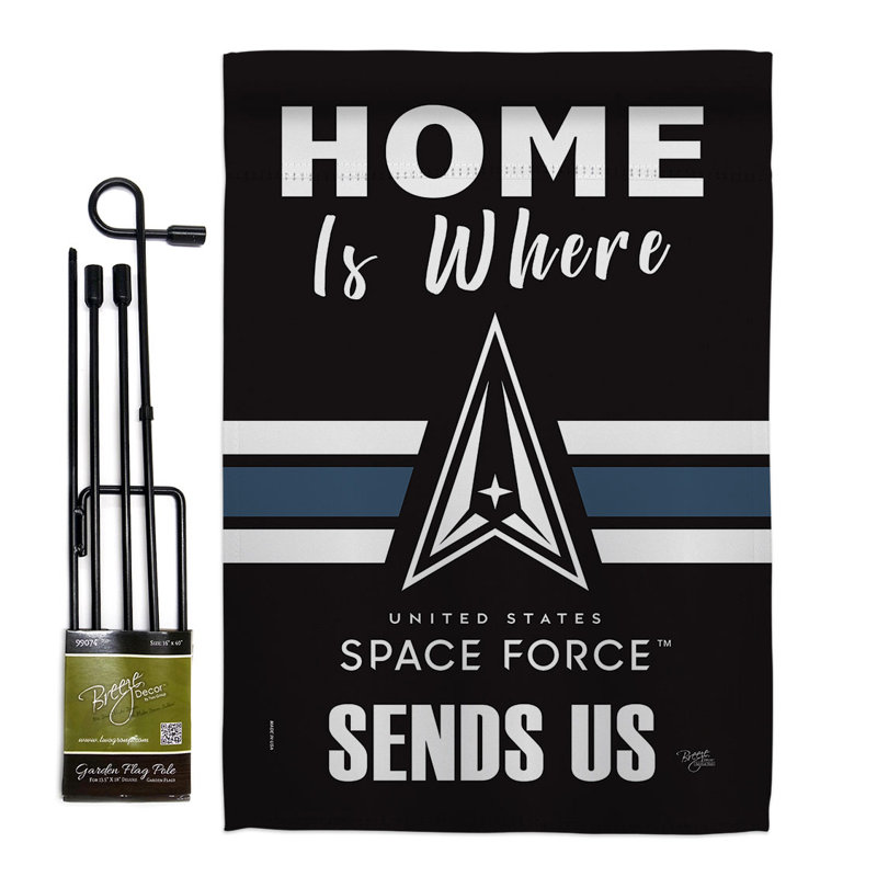 Double Sided 18.5'' H x 13'' W Polyester Flag Set