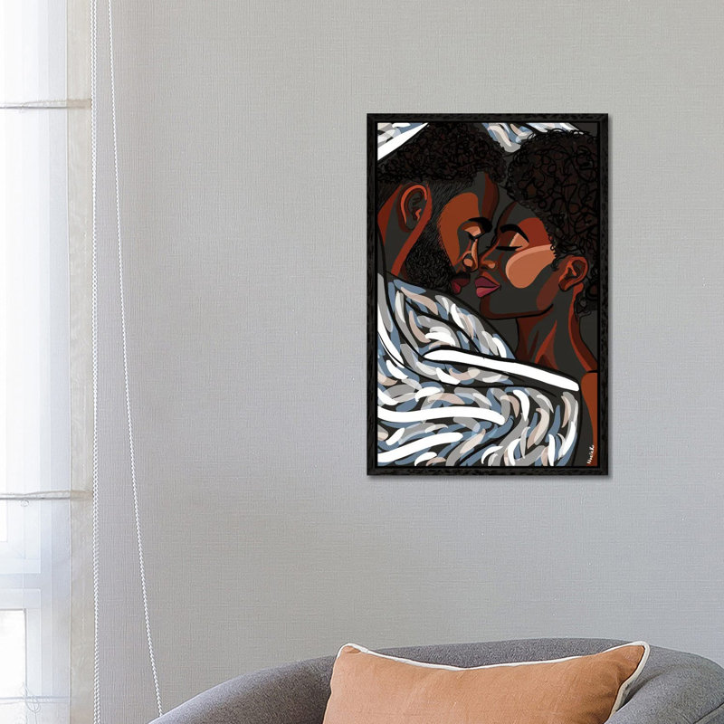 Love In The Dark by NoelleRx - Print on Canvas, 66.04 cm H x 45.72 cm W, Black Framed