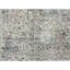 Tapis gris / bleu en laine / soie noué à la main-124930570