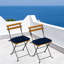 Chaise de patio pliante avec coussin