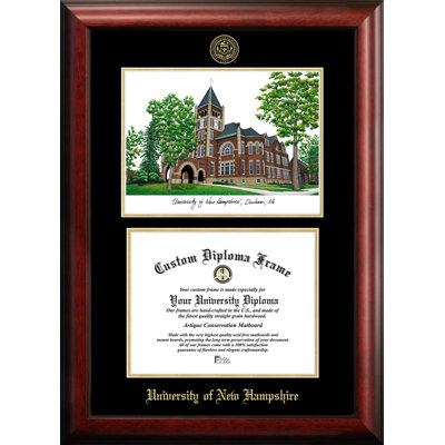 NCAA University of New Hampshire Diploma Lithograph Picture Frame